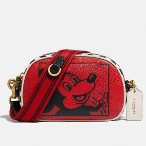 NWT Coach Mickey Mouse X Keith Haring Crossbody
